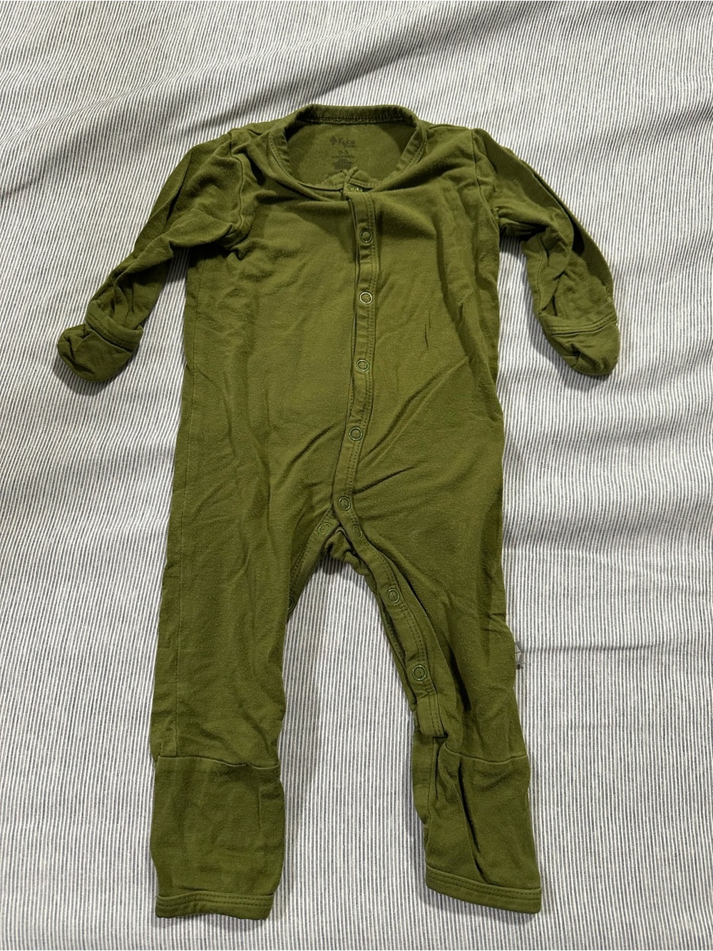 Kyte BABY Olive Green Bamboo Romper One-Piece